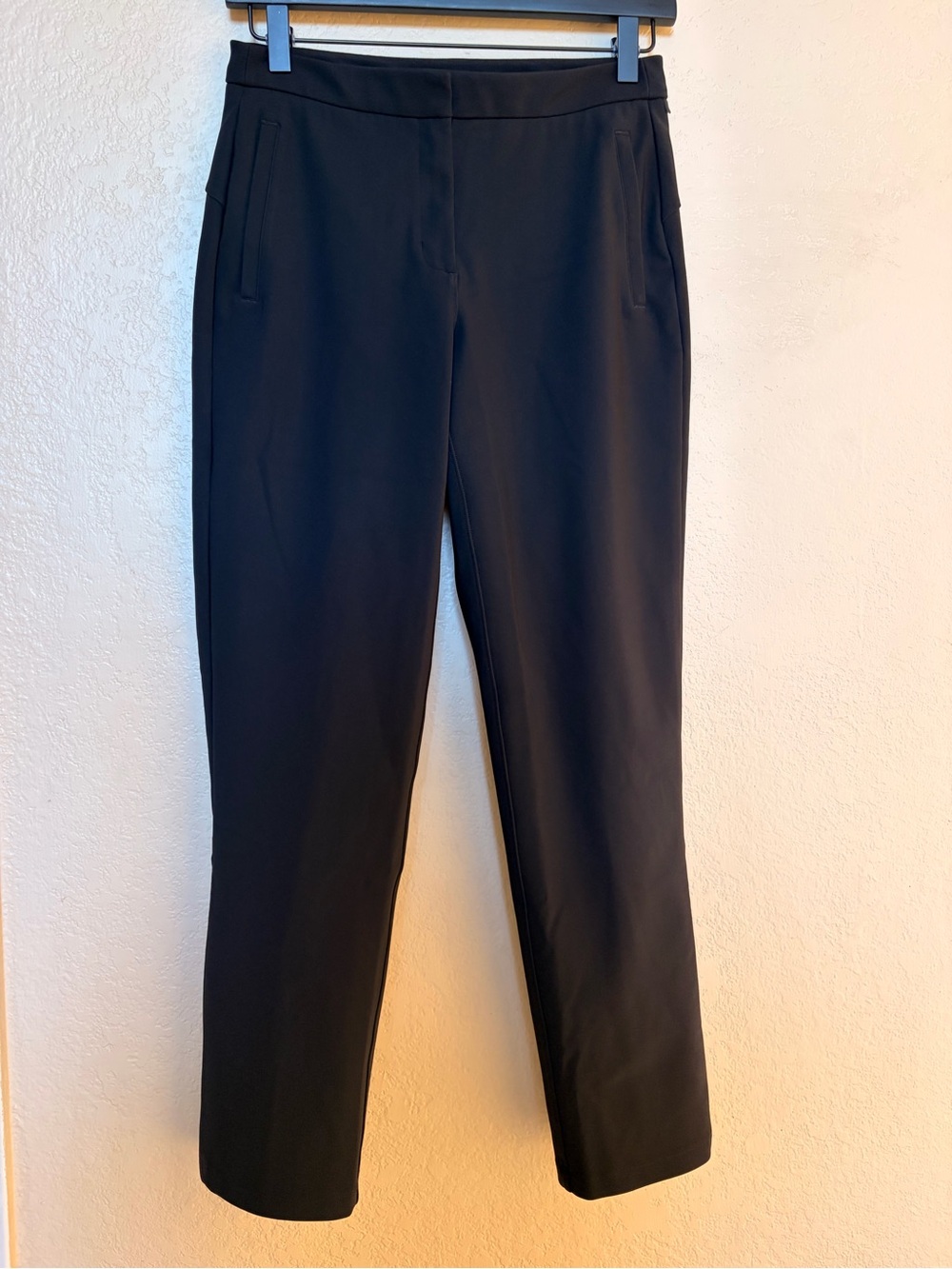 lululemon City Sleek High Rise Slim Fit Trouser Pant Black Size 2 Workwear